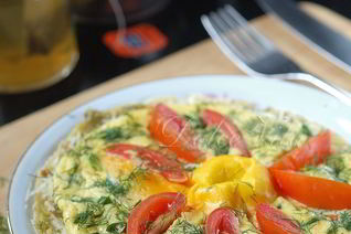 Большой австралийский завтрак с яичницей