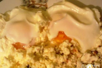 Глазунья с творогом