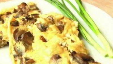 простая яичница с грибами