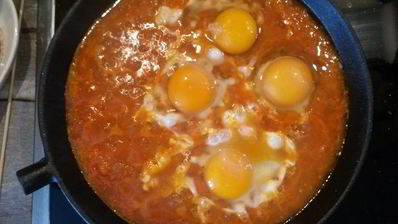 шакшука с киноа и брынзой