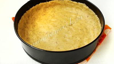 торт яичница с персиками и шоколадом