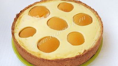 торт яичница с персиками и шоколадом