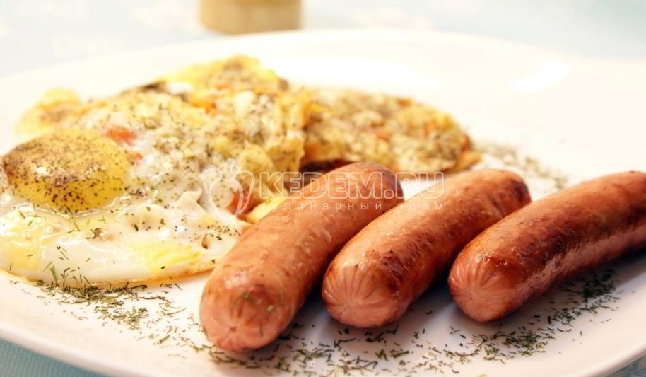 Рецепт яичницы на завтрак