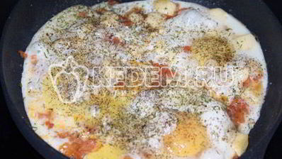 яичница на завтрак