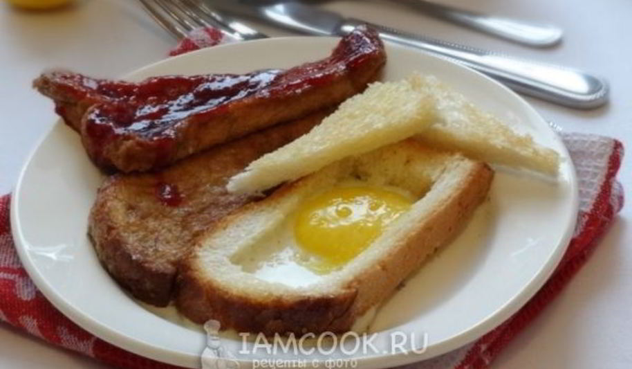 Рецепт яичницы по-бирмингемски и чайные тосты