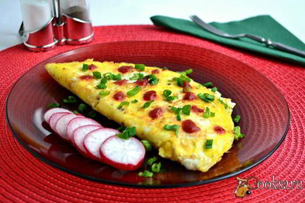 Яичница по-японски с сыром