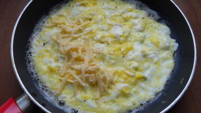 яичница по-японски с сыром