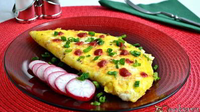 яичница по-японски с сыром