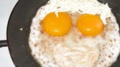 яичница с гречкой