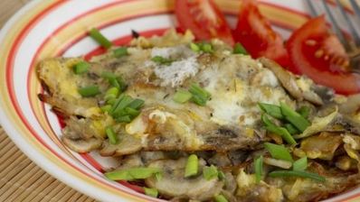 яичница с грибами