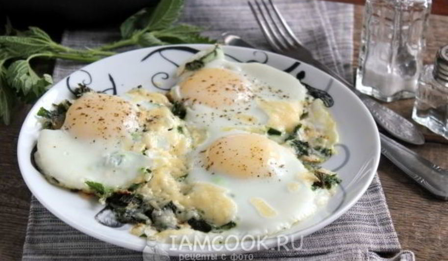 Рецепт яичницы с крапивой