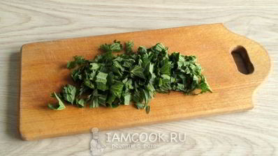 яичница с крапивой