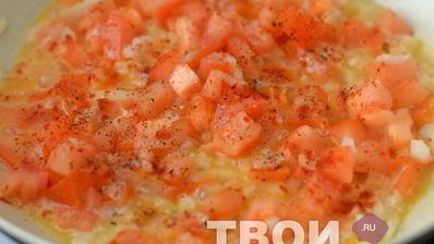 яичница с помидорами