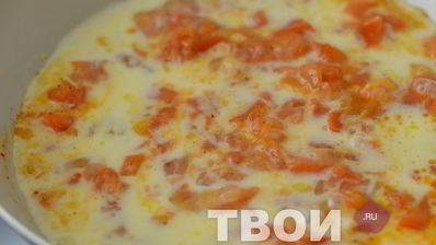 яичница с помидорами