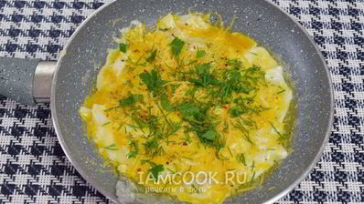 яичница с сыром