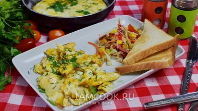 яичница с сыром