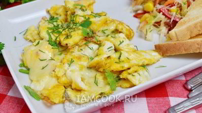 яичница с сыром