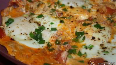 яичница со сметаной