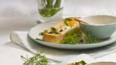 яичница в чиабатте