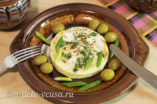 Яичница в кабачке