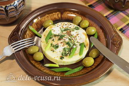 Яичница в кабачке