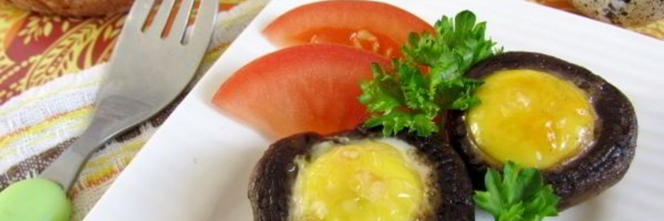 Яичница в шампиньонах