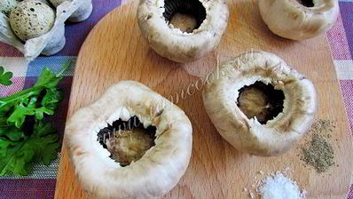 яичница в шампиньонах