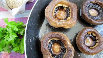 яичница в шампиньонах