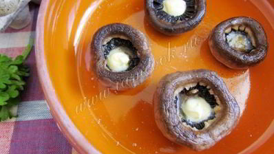 яичница в шампиньонах