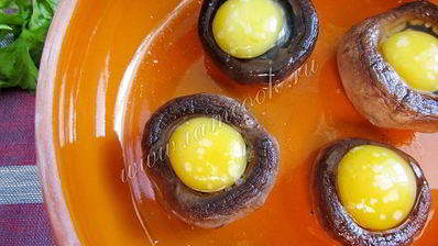 яичница в шампиньонах