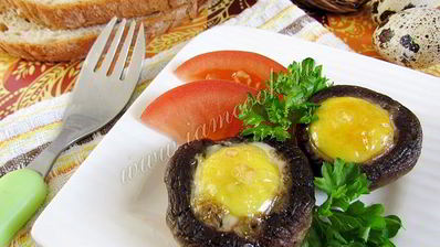 яичница в шампиньонах