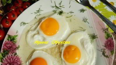 яичница в воде