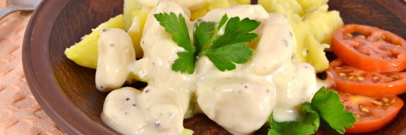 Закуска из чеснока в сметанно-медовом соусе