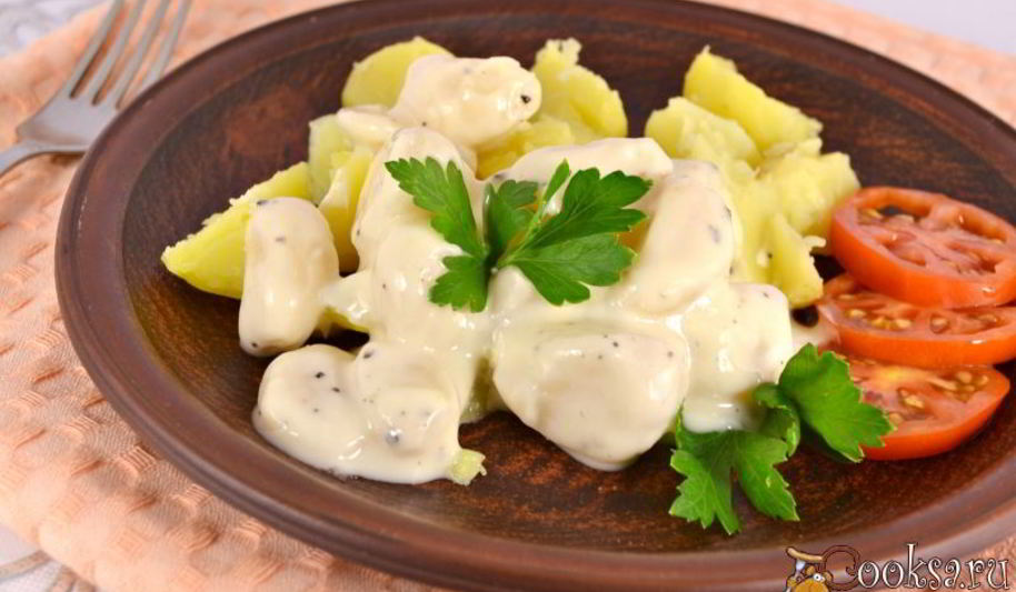 Рецепт закуски из чеснока в сметанно-медовом соусе