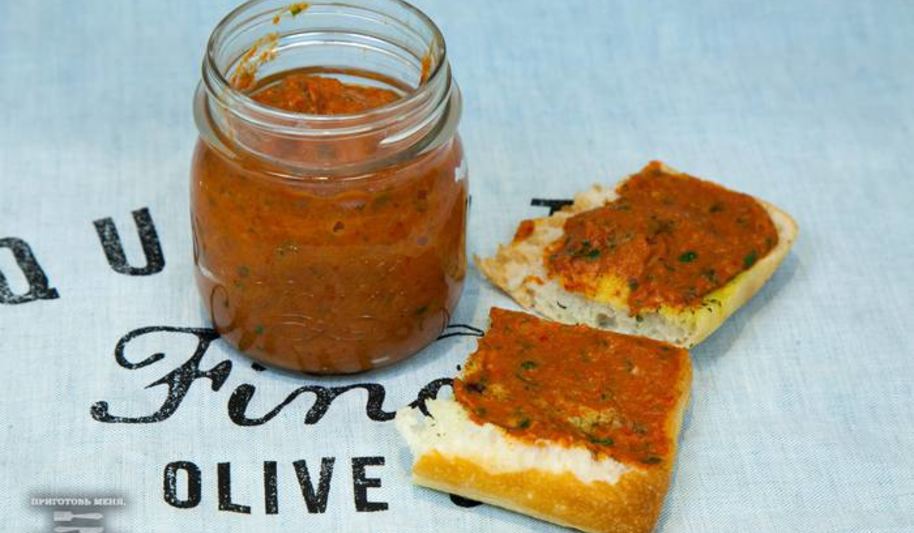 Рецепт закуски из печеного баклажана