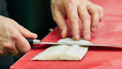 закуска из соленого палтуса и картофеля