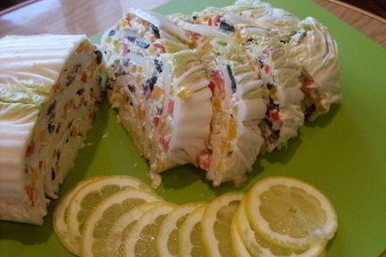 Закуска Пекинская мозаика с сыром