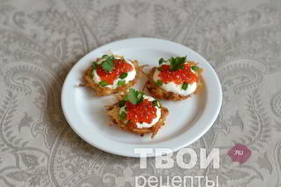 Закуска с икрой