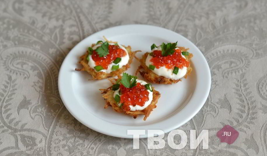 Рецепт закуски с икрой