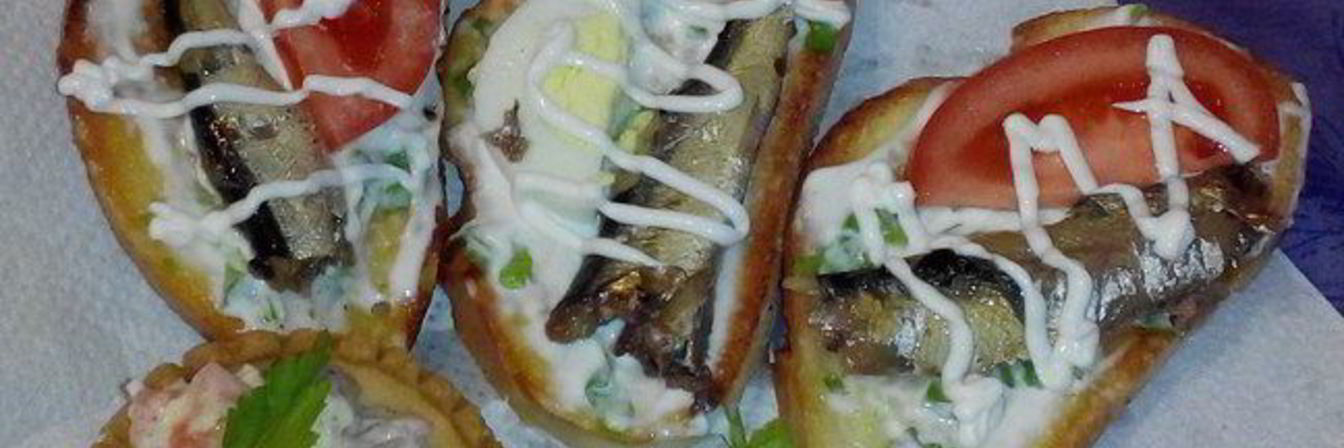 Закуска Шпротная фантазия