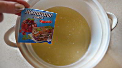 заливная закуска из крабовых палочек