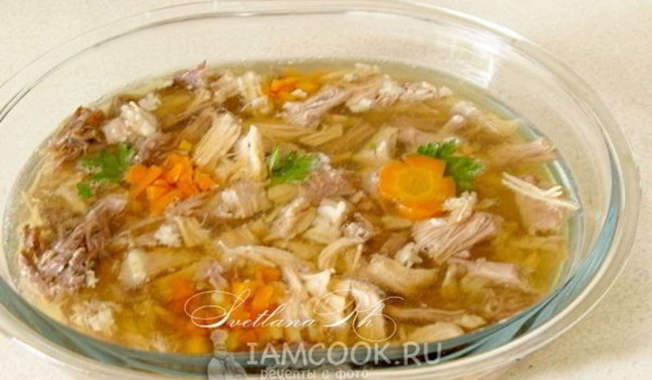 Рецепт мясного заливного
