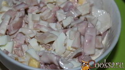 новогоднее заливное из кальмаров