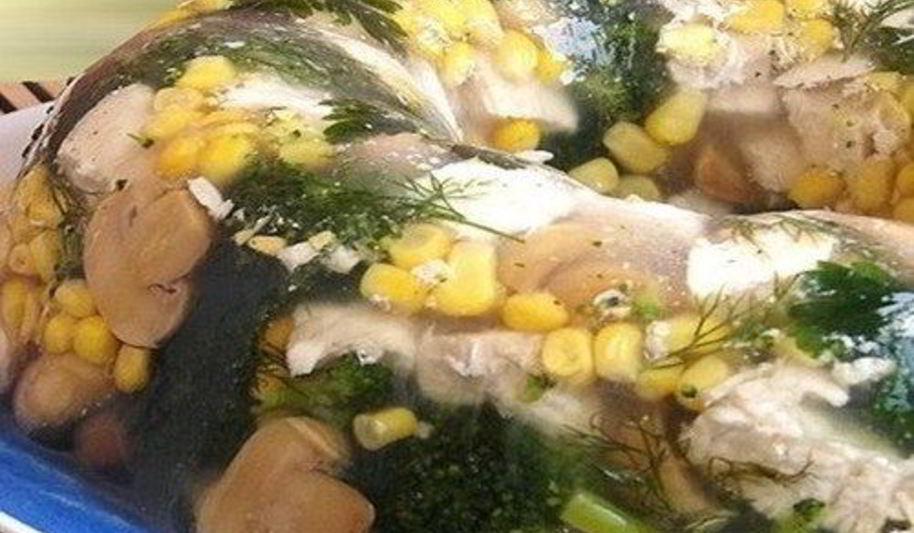 Рецепт закусочного заливного ассорти