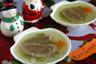 Заливное из говяжьего языка