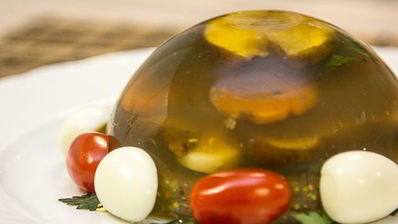 заливное из грибов