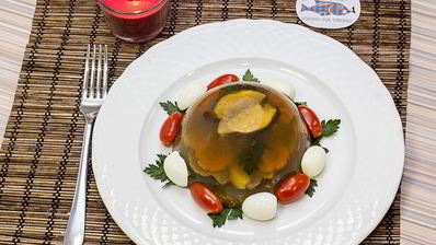 заливное из грибов