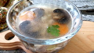 заливное из индейки с грибами