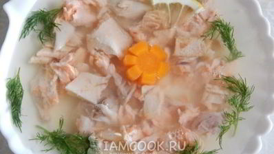 заливное из красной рыбы