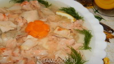 заливное из красной рыбы